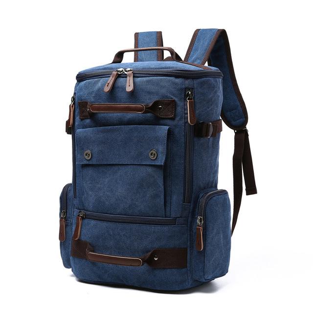 Large Vintage Canvas Laptop Backpack