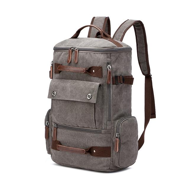 Large Vintage Canvas Laptop Backpack