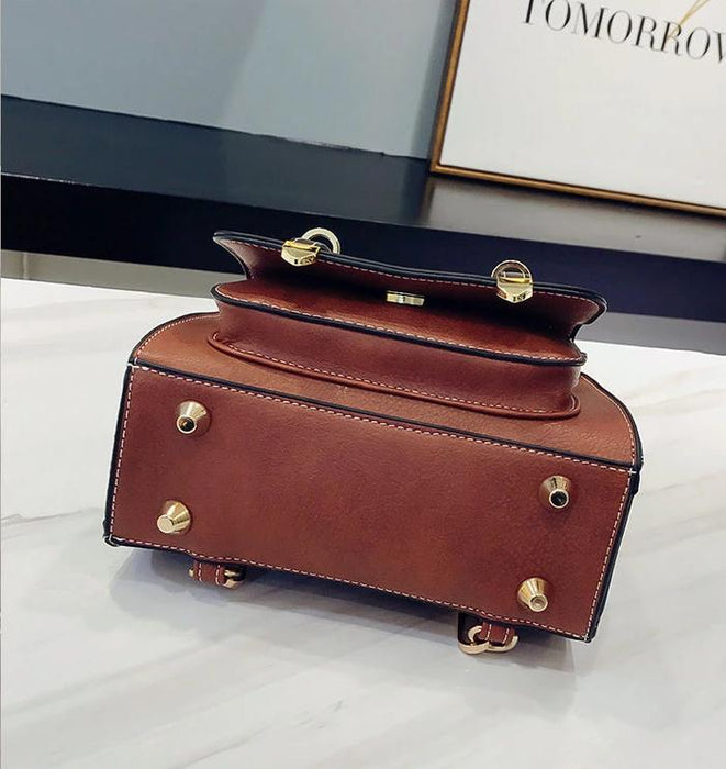 Soft Faux Leather Mini Backpack Purse