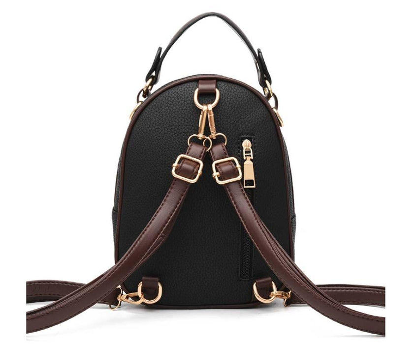 Mini Bee Faux Leather Backpack Purse