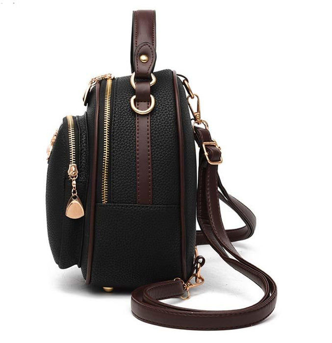 Mini Bee Faux Leather Backpack Purse