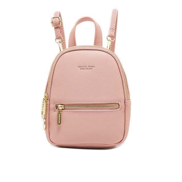 Mini Soft Touch Faux Leather Backpack