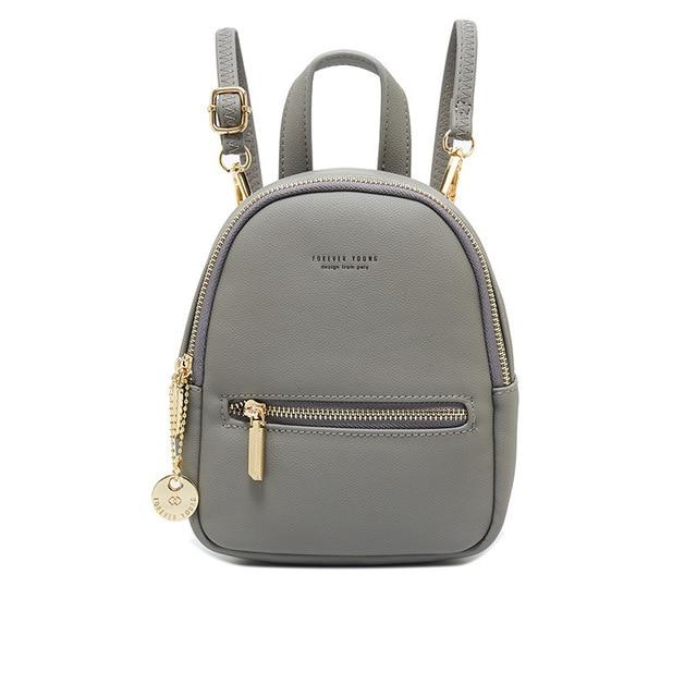 Mini Soft Touch Faux Leather Backpack