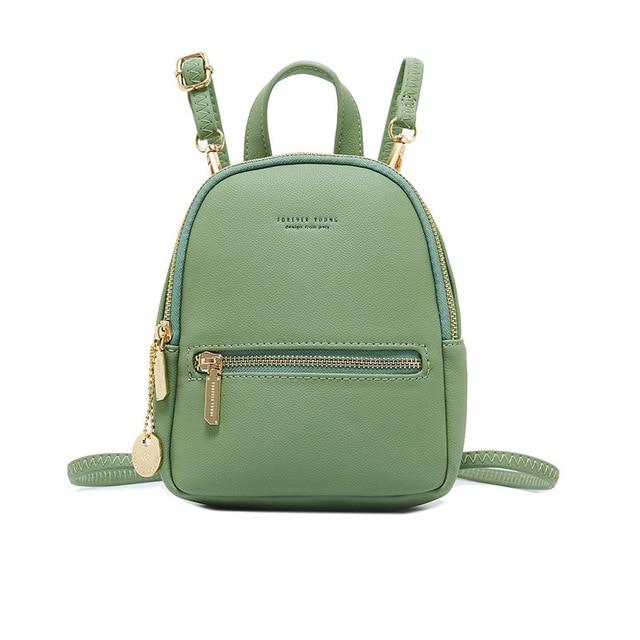 Mini Soft Touch Faux Leather Backpack