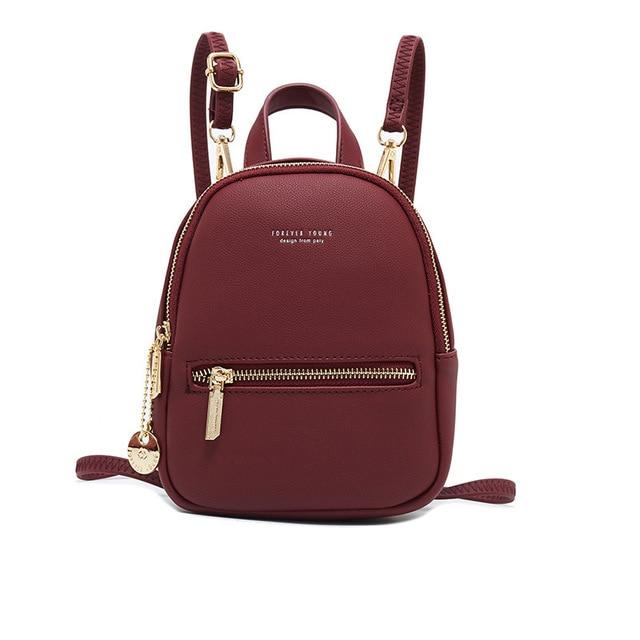 Mini Soft Touch Faux Leather Backpack