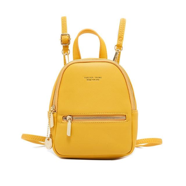 Mini Soft Touch Faux Leather Backpack