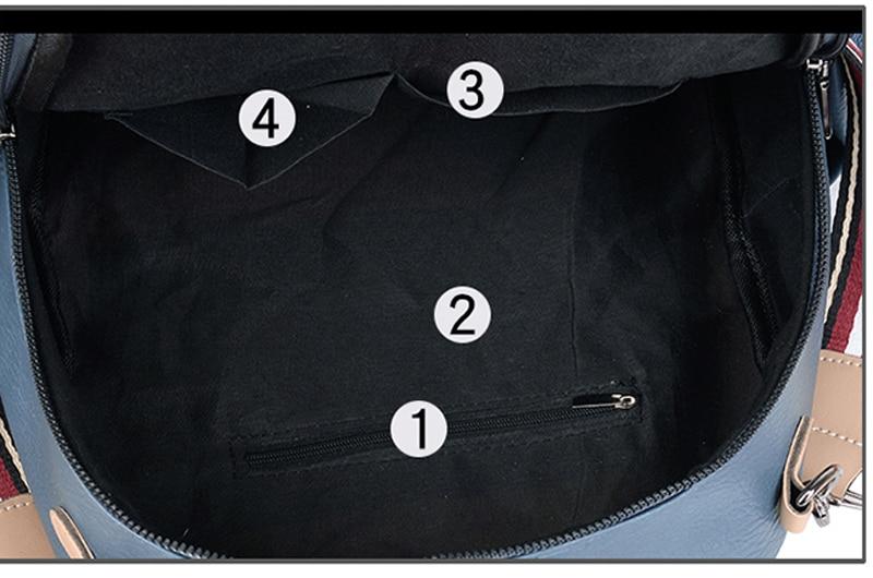 Multi-Strap Faux Leather Backpack