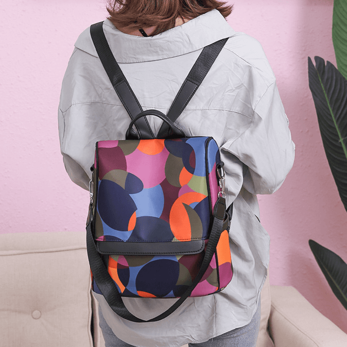 Oxford Anti-Theft Backpack - Colorful