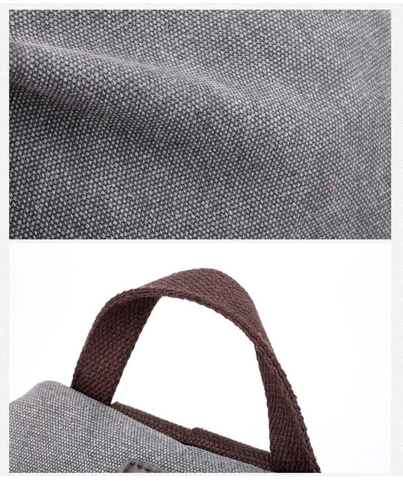 Preppy Style Canvas Backpack