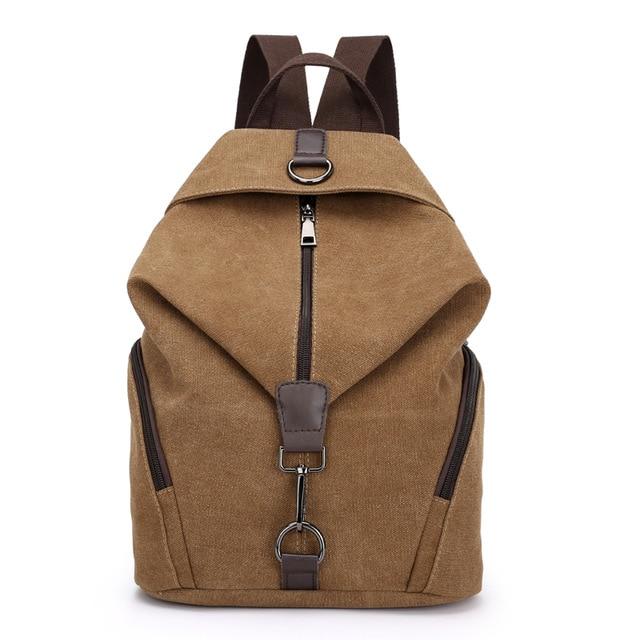Preppy Style Canvas Backpack