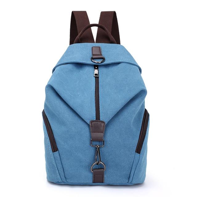 Preppy Style Canvas Backpack