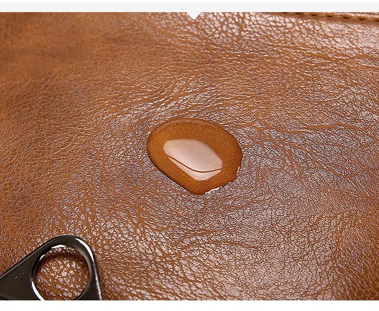 Vegen Leather Travel Laptop Backpack