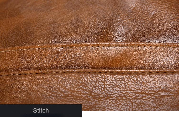 Vegen Leather Travel Laptop Backpack