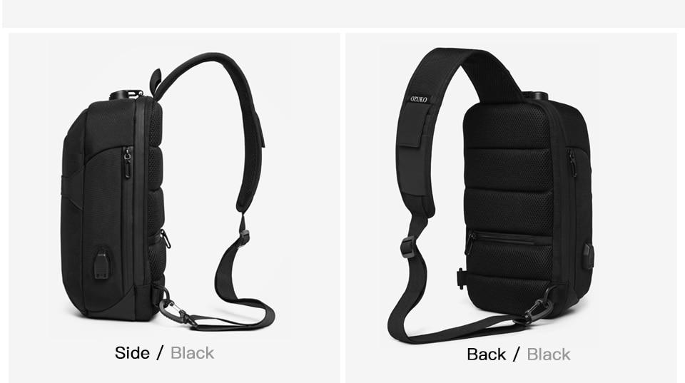 Anti-theft Crossbody Sling Backpack With USB Port
