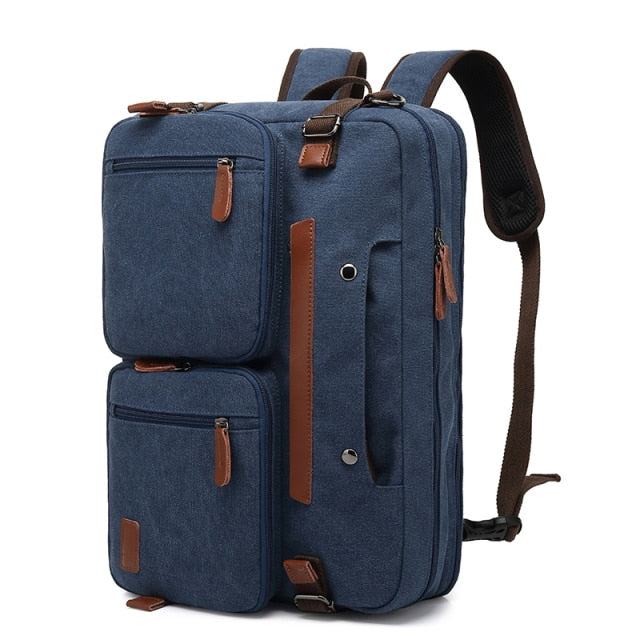 3 in 1 Convertible Laptop Backpack Messenger Bag