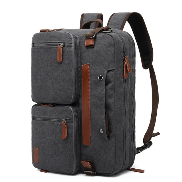 3 in 1 Convertible Laptop Backpack Messenger Bag