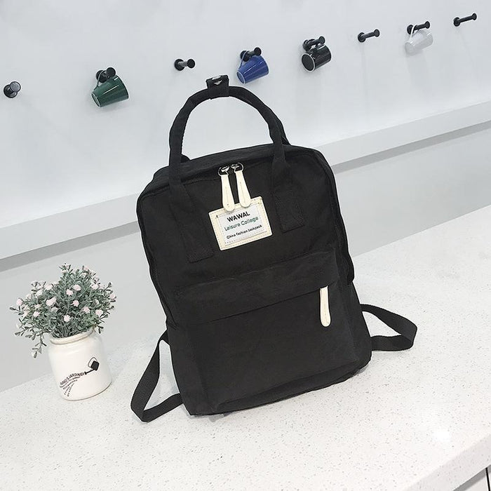 Korean Style Canvas Tote Backpack