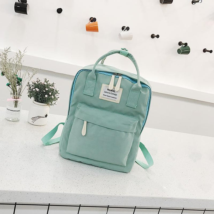 Korean Style Canvas Tote Backpack