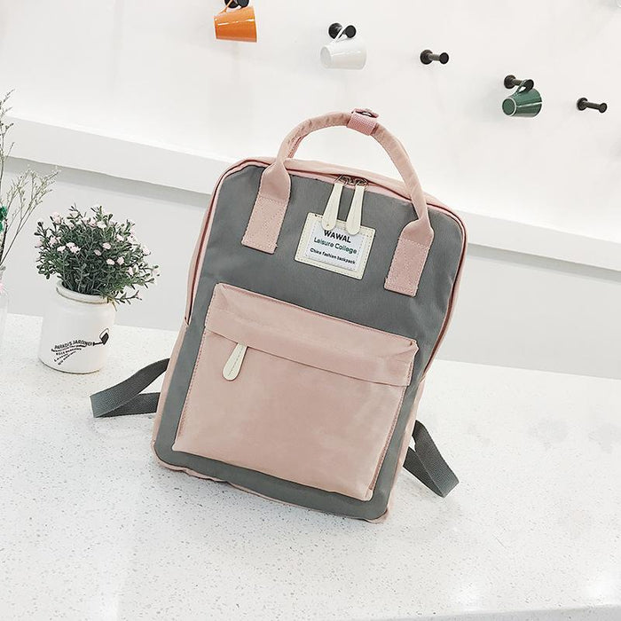 Korean Style Canvas Tote Backpack