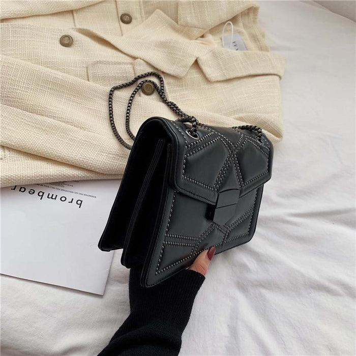 Rivet Chain Crossbody Bag