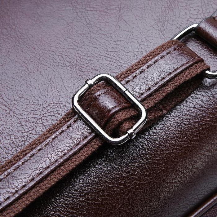 Sleek Faux Leather Backpack