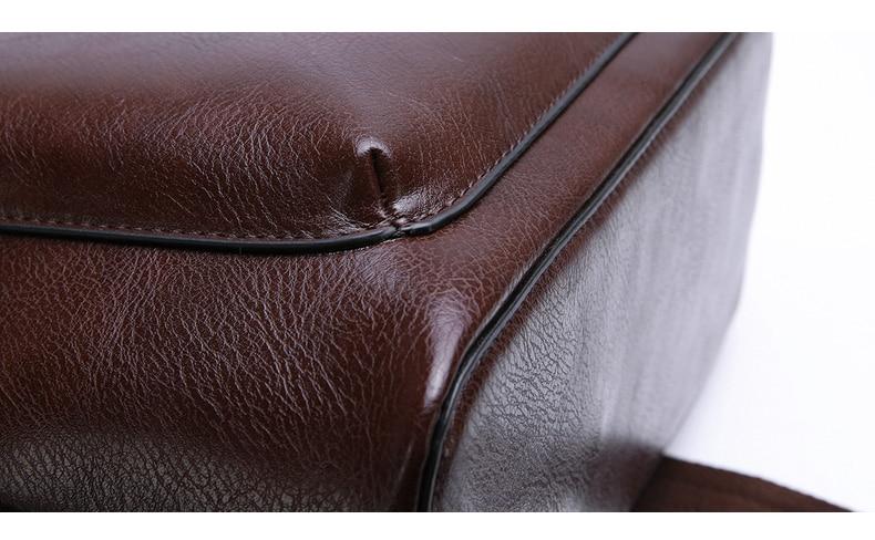 Sleek Faux Leather Backpack