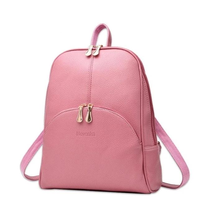 Slim Faux Leather Nevenka Backpack