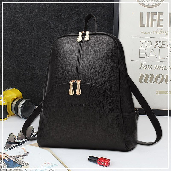 Slim Faux Leather Nevenka Backpack