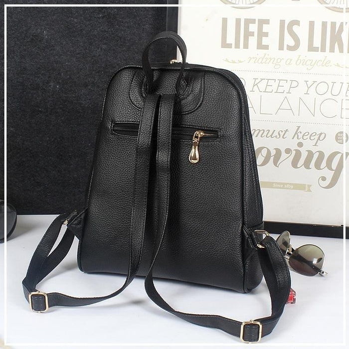 Slim Faux Leather Nevenka Backpack