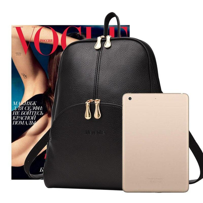 Slim Faux Leather Nevenka Backpack