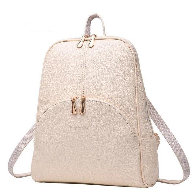 Slim Faux Leather Nevenka Backpack