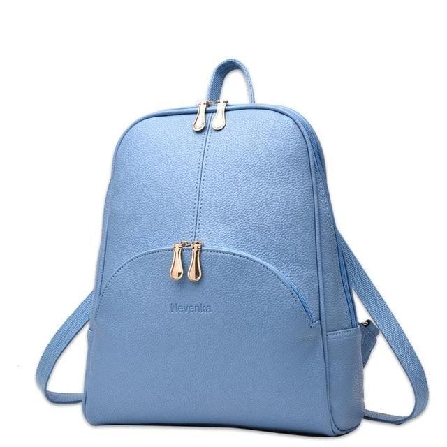 Slim Faux Leather Nevenka Backpack