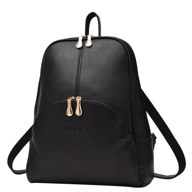 Slim Faux Leather Nevenka Backpack