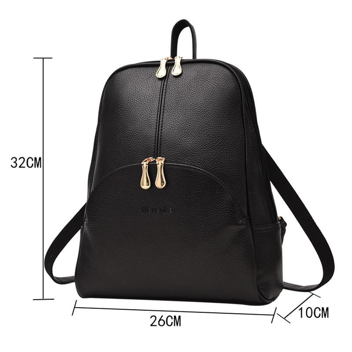 Slim Faux Leather Nevenka Backpack