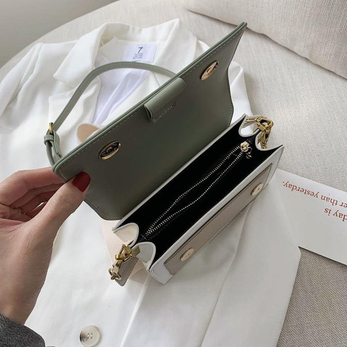 Small Contrast Messenger Bag