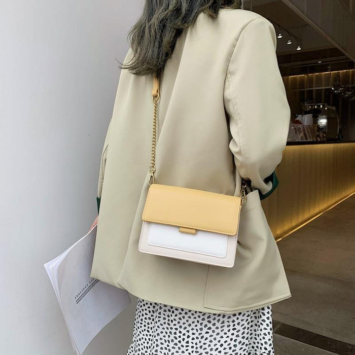Small Contrast Messenger Bag