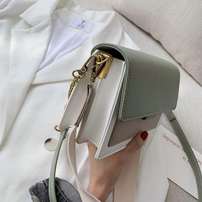 Small Contrast Messenger Bag