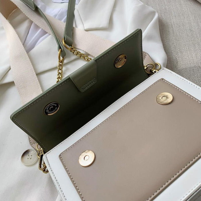 Small Contrast Messenger Bag