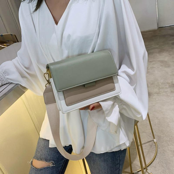 Small Contrast Messenger Bag