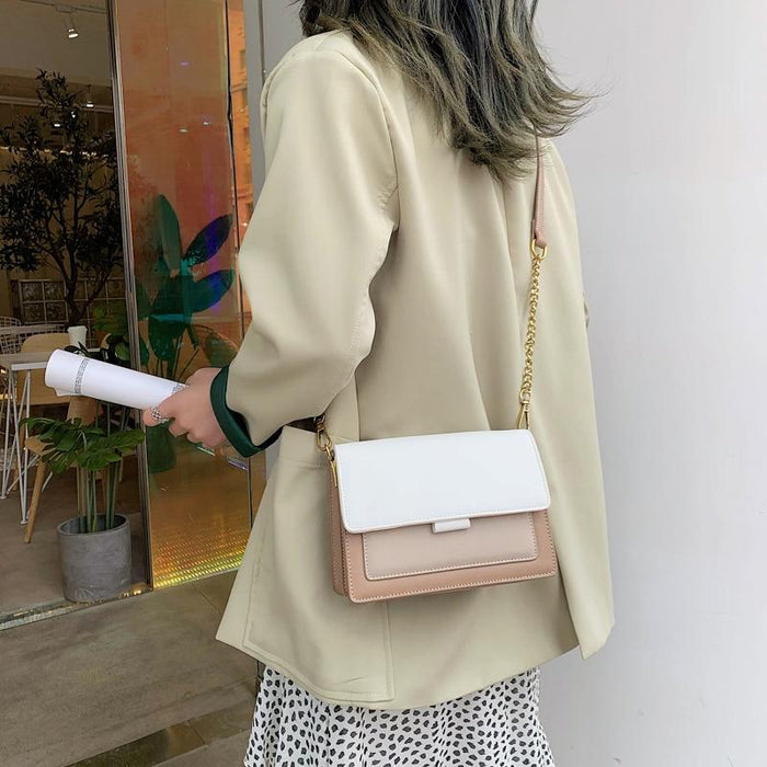 Small Contrast Messenger Bag