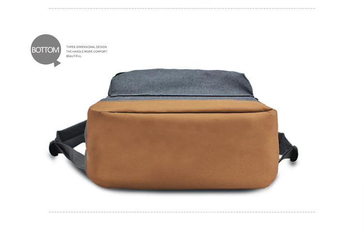 Plain Classic Canvas School Backpack
