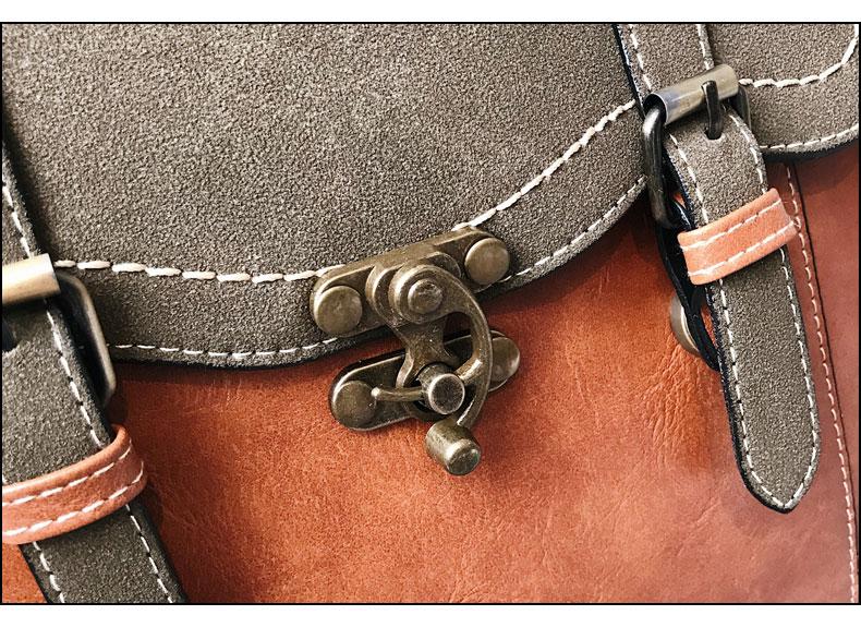 The Book Bag - Vintage Faux Leather Backpack