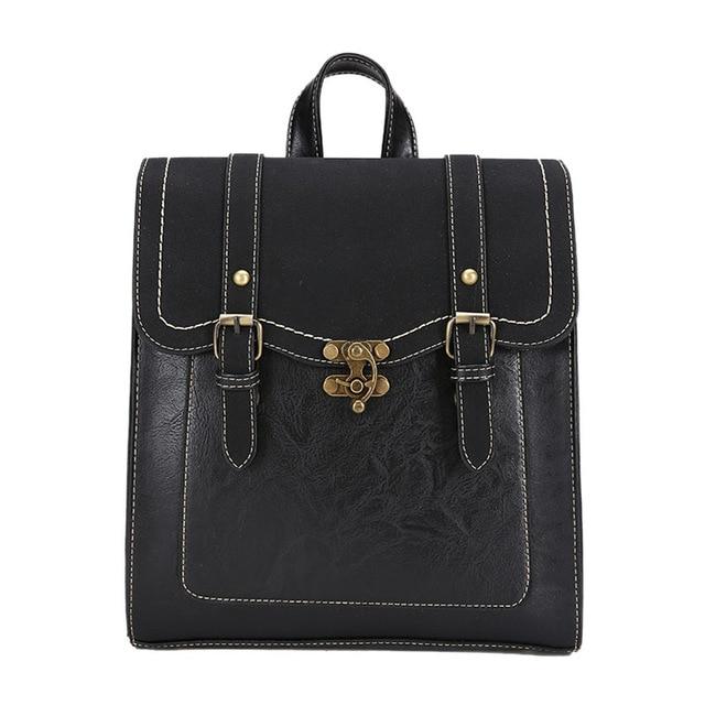 The Book Bag - Vintage Faux Leather Backpack