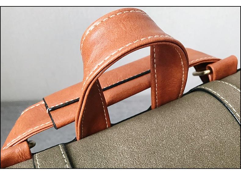 The Book Bag - Vintage Faux Leather Backpack