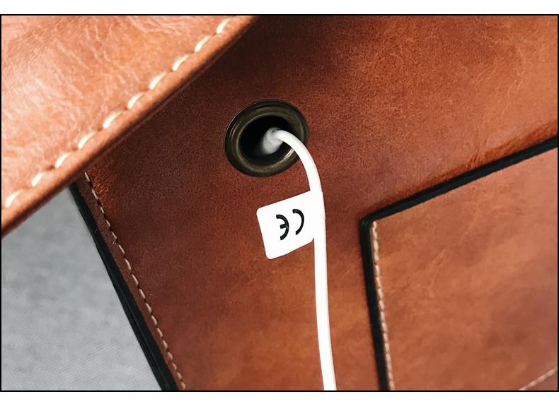 The Book Bag - Vintage Faux Leather Backpack