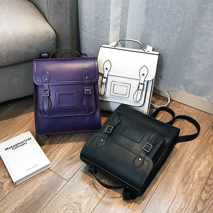 The British Style Satchel Backpack