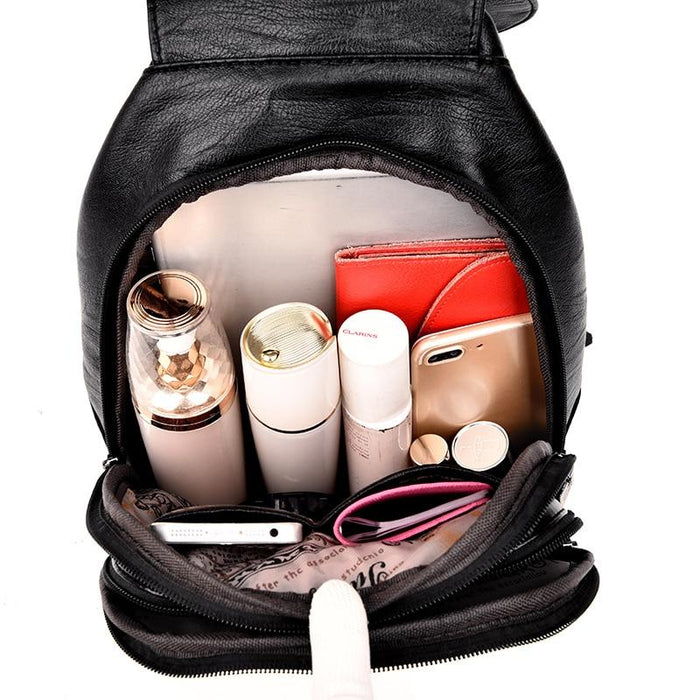 The Classic - Genuine Leather Backpack Purse