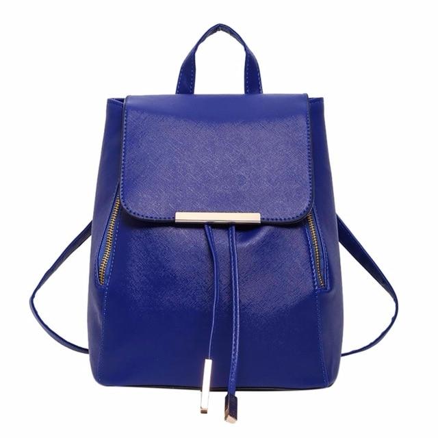 The Faux-Leather Flip Top Backpack