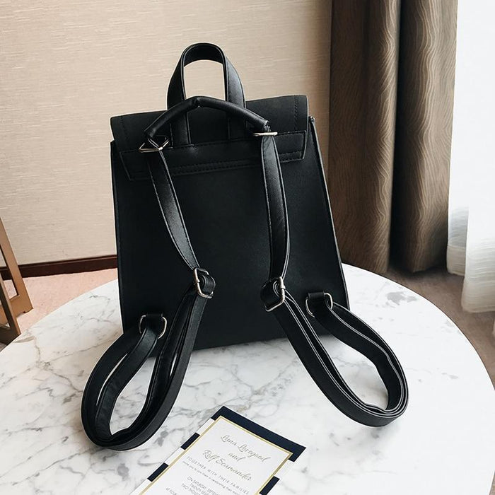Small Vegan Leather Backpack Purse