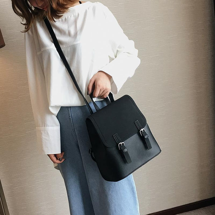 Small Vegan Leather Backpack Purse